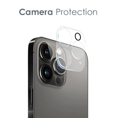 For iPhone 13 Pro Max NORTHJO 3 in 1 TPU Phone Case with Screen Film and Lens Film(Clear) - Image 4