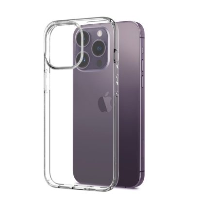 For iPhone 14 Pro Max NORTHJO 3 in 1 TPU Phone Case with Screen Film and Lens Film(Clear) - Image 2