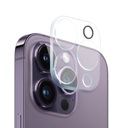 For iPhone 14 Pro Max NORTHJO 3 in 1 TPU Phone Case with Screen Film and Lens Film(Clear) - Image 4