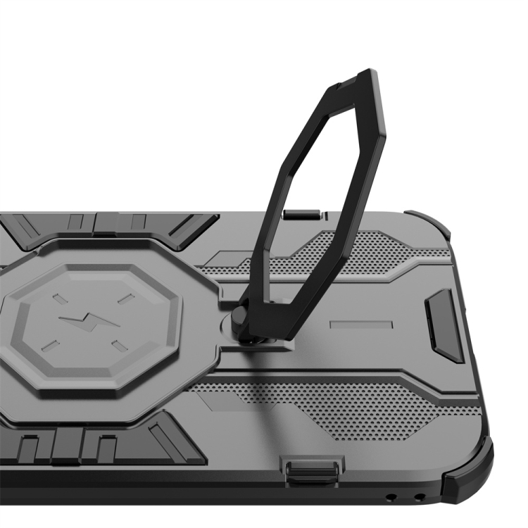 For iPhone 14 Pro Max MagSafe Supersonic Armor Holder PC Hybrid TPU Phone Case(Blue) - Image 4