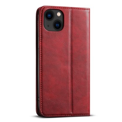 For iPhone 15 Suteni J02 Oil Wax Wallet Leather Phone Case(Red) - Image 3