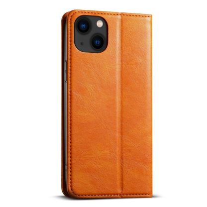 For iPhone 13 mini Suteni J02 Oil Wax Wallet Leather Phone Case(Khaki) - Image 3