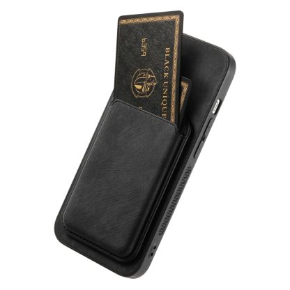 For iPhone 13 Pro Max Retro Leather Card Bag Magnetic Phone Case(Black) - Image 4