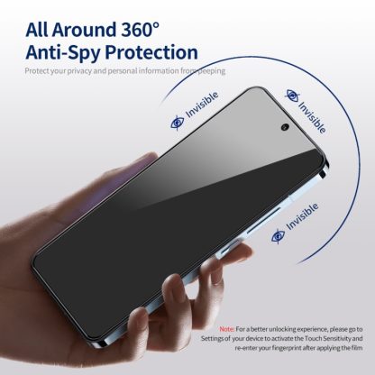 For iPhone 14 ENKAY Hat-Prince 360 Degree Anti-peeping Privacy Full Screen Tempered Glass Film - Image 3