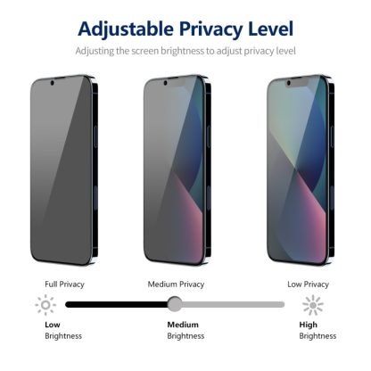 For iPhone 14 ENKAY Hat-Prince 360 Degree Anti-peeping Privacy Full Screen Tempered Glass Film - Image 4