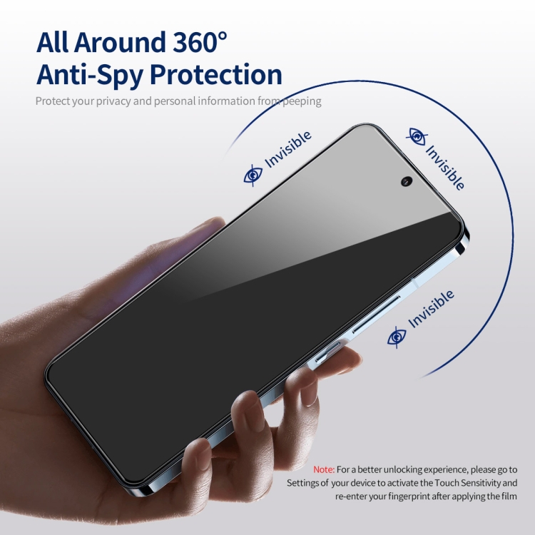 For iPhone 14 Pro Max 5pcs ENKAY Hat-Prince 360 Degree Anti-peeping Privacy Full Screen Tempered Glass Film - Image 3