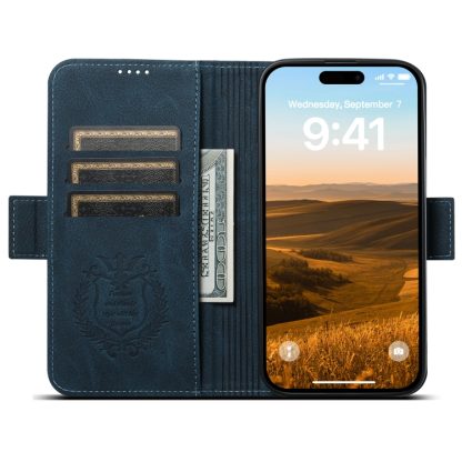 For iPhone 13 Pro Max SUTENI J07 Multifunctional Horizontal Flip Magsafe Leather Phone Case(Blue) - Image 3