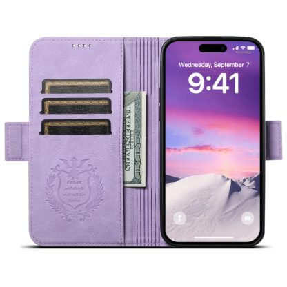 For iPhone 14 Pro Max SUTENI J07 Multifunctional Horizontal Flip Magsafe Leather Phone Case(Purple) - Image 3