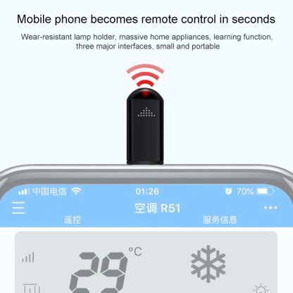 R09 Mobile Phone Intelligent Remote Control Infrared Mobile Phone Remote Control, Interface: 8 Pin (Silver) - Image 3