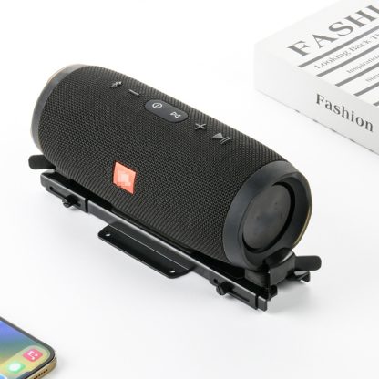 For JBL Charge 3 / 4 / 5 Flip 4 / 5 / 6 Bluetooth Speaker Wall Retractable Storage Bracket(Black) - Image 2