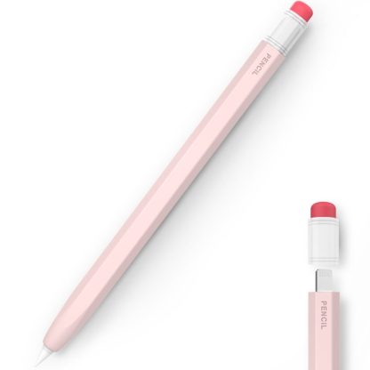 For Apple Pencil 1 AhaStyle PT180-1 Retro Stylus Protective Case Drop Proof Capacitive Pen Cover(Pink)