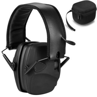 ZOHAN em026 Protection de l'oreille de tir electronique pliable antibruit electronique casque de Sport de plein air - Noir