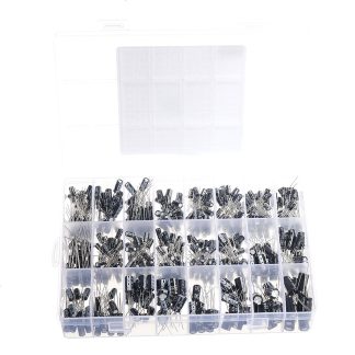 545PCS 50V 25V 16V 10V Condensateur electrolytique en ligne Kit assorti 0.1UF-1000UF Condensateur electrolytique e 24 valeurs