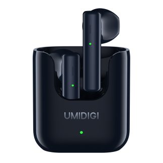 UMIDIGI AirBuds U TWS ecouteurs sans fil bluetooth 5.1 ENC reduction du bruit 380mAh boete de charge casques de sport avec microphone - Noir