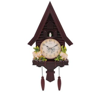 Pendule e coucou Oiseau Maison Salon Suspendu Horloges Murales Decoration Moderne - Crack colore