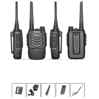 TIENGU 8100s MINI Walkie Talkie 400-480 (MHz) 5W Puissance / 3800mAH 3.7V 16 Chaene - Prise americaine
