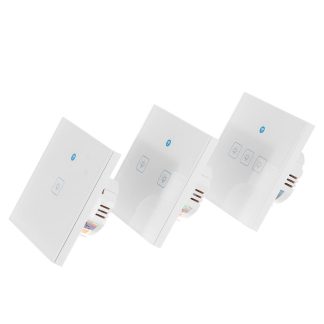 Interrupteur mural tactile EWelink AC90-250V 2A / 400W EU Standard 1/2/3 Gang WIFI - 1CH