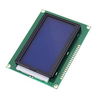 12864 128*64 LCD Module d'affichage 5V ecran bleu graphique e points avec retroeclairage
