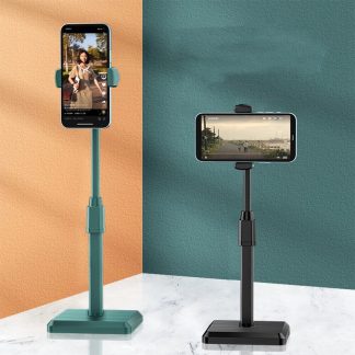 Clip de support de telephone Support retractable multifonction pour iPhone Xiaomi Telephone portable Smartphone Support de bureau de diffusion en direct Support de bureau - Noir