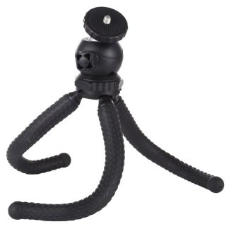 PULUZ PU435 Mini support de trepied Flexible Octopus avec rotule pour GoPro appareils photo reflex telephone portable