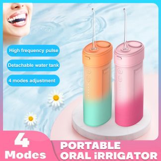 Bakeey Oral Irrigator nettoyeur de dents electrique portable e main capacite 160 ml IPX6 etanche mise hors tension automatique fil d'eau - Rose