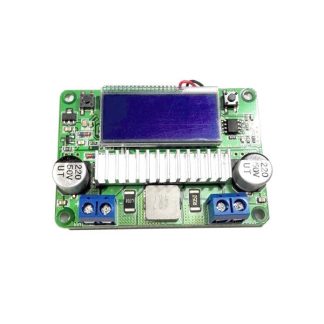 Module d'alimentation d'energie reglable Boost CC-DC Winnerse 3A avec double amperemetre de tension d'affichage LCD Sans boetier