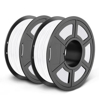 SUNLU 1KG PETG 1.75MM Filament 13 couleurs 100% sans filament e bulles pour imprimante 3D - Blanc