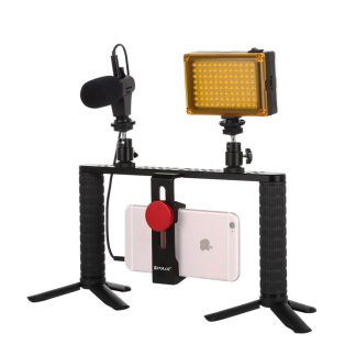 Puluz PKT3024 4 en 1 trepied pour visiophone video pour stabilisateur video