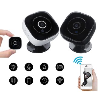 H9 Sans fil WIFI 120 e HD 1080P Mini-camera de securite IP Vision nocturne de nuit - Noir