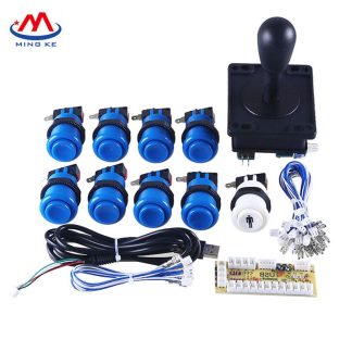 Accessoires de manette d'arcade bricolage TW Rocker bouton americain support e bascule Micro interrupteur ordinateur puce e bascule - Rouge