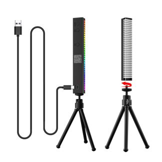 Bakeey RGB Pickup Bluetooth Lumiere d'atmosphere avec trepied Voiture de musique Rythm Light Car LED Lumiere d'atmosphere Phantom Couleur Commande vocale Lumiere de capteur de musique