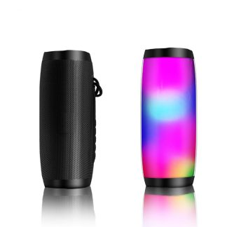 Haut-parleur Bluetooth sans fil Prise en charge du son stereo 3D AUX, carte TF, USB, FM, lecteur de musique etanche Haut-parleur Barre de son exterieure - Noir