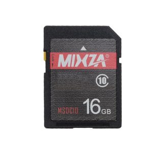 Mixza 16GB C10 Carte memoire complete de classe 10 pour appareil photo numerique DSLR, boete TV MP3