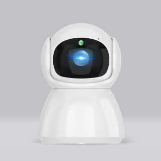 Guudgo 1080P Camera IP intelligente PTZ Camescope de vision nocturne e 360 angles Webcam video Securite e domicile Moniteur pour bebe - Prise UE