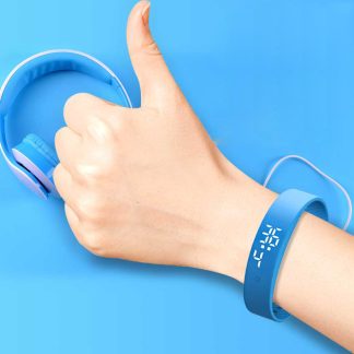 SYNOKE 5056 Moniteur de temperature 3 couleurs Rappel de temperature corporelle anormale Colorful Montre intelligente - Rose