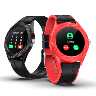 [Appel Bluetooth] Bakeey Y80 1,54 pouces ecran tactile Moniteur de frequence cardiaque Moniteur d'oxygene de pression arterielle Cadran personnalise IP67 Montre intelligente etanche - Noir