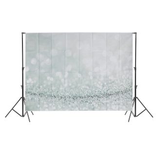 5x7ft / 3x5ft argent paillettes bokeh mince vinyle photographie fond de toile de fond studio photo prop - 150*210cm