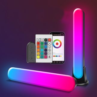 Bakeey bluetooth RVB LED Lumiere ambiante Microphone Musique APP Contrele Remplissage Lumiere - Prise americaine