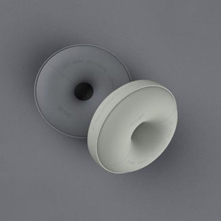 TROZK UZ002 Station de charge de beignet portable Prise de courant alternatif Chargeur USB universel avec 2 prises - jaune citron Prise UE