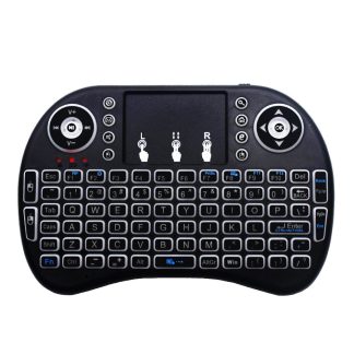 Raspberry Pi 4B / 3B + clavier et souris e pave tactile Mini clavier et souris sans fil 2.4G lecteur gratuit avec retroeclairage Colorful