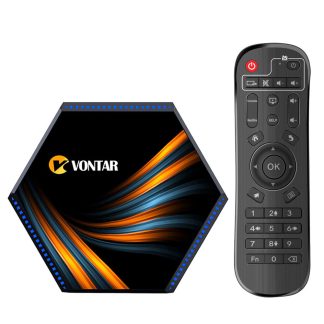 VONTAR KK MAX DDR4 8GB RAM eMMC 128GB ROM 5G WiFi bluetooth 4.1 Android 11.0 4K 8K Smart TV Box 1000M LAN decodeur reseau - Prise UE