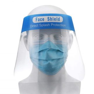 Masque de protection transparent Bouclier Film facial integral Bouclier reglable Securite anti-buee - 1 PCS