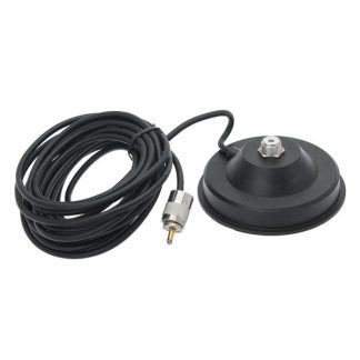 Ceble magnetique Huahong M110N 5M et base pour antenne noire
