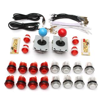 Pieces de bricolage Joystick USB Encodeur Clear Buttons Kit pour Acarde Game Controller Console