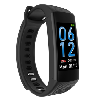 Bakeey DC68 Plus 0.96 "TFT Colorful Montre intelligente de sport de frequence cardiaque de pression arterielle pour iOS Android - Bleu
