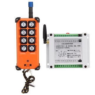Contreleur de reception sans fil industriel DC12-36V AC220V de commutateur de telecommande sans fil 8CH - 315 MHz dc12-36v