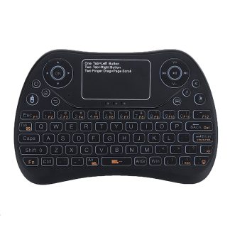 S913 2.4G sans fil Colorful retroeclaire anglais mini pave tactile clavier souris Air Compresseur pour Box TV PC Smart TV