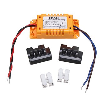 5 pieces KTNNKG Kit d'interrupteur d'eclairage sans fil pour lampes ventilateurs appareils 433 Mhz recepteur RF par defaut OFF