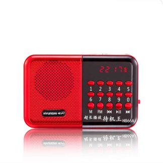 Lecteur de musique de haut-parleur rechargeable de carte portative de radio TF pour des personnes egees