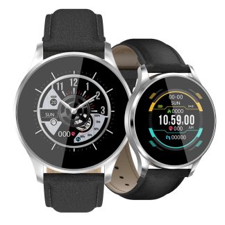 Bakeey D69 3D nouvel affichage de l'interface utilisateur moniteur de pression arterielle de frequence cardiaque Modes multisports IP67 montre intelligente etanche - Noir
